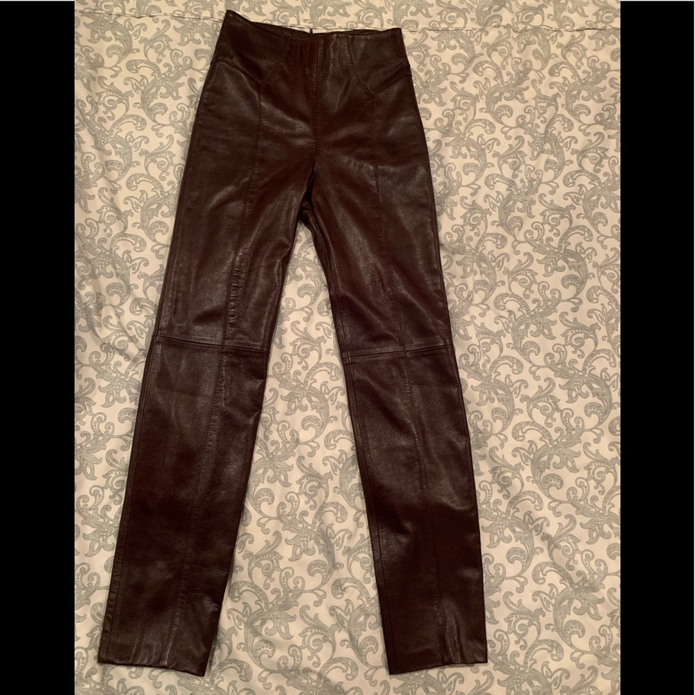 West Coast Leather women’s brown leather pants